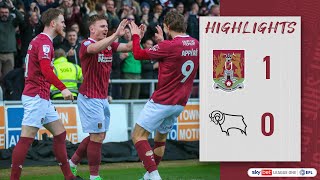 HIGHLIGHTS Northampton Town 1 Derby County 0 [upl. by Yettie]