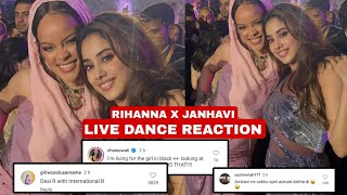 Public Reaction on Janhvi Kapoor Rihanna Dance on zingaat song at Ambani pre wedding celebration [upl. by Akkim]