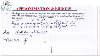 APPROXIMATION amp ERRORS [upl. by Volin863]