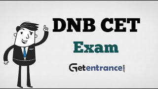 DNB CET 2017 Entrance Exam  Getentrance [upl. by Susy]