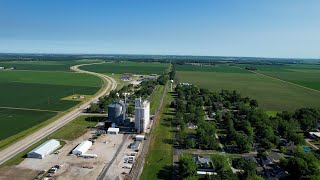 Wapella Illinois Aerial Video [upl. by Nuahsyd]