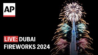 Dubai fireworks 2024 Watch the UAE ring in the New Year [upl. by Gamal]