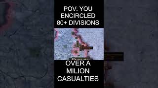 POV YOU ENCIRCLED 80 DIVISIONS Hearts Of Iron 4 games heartsofiron shorts heartsofironiv hoi4 [upl. by Eisiam]