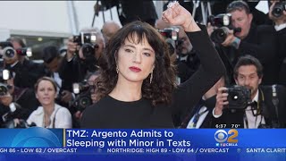 Asia Argento Admitted To Sex With Teen In Texts Report Says [upl. by Nannette488]