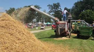 Threshing Wheat Demonstration [upl. by Goldfinch]