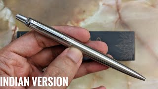 Unboxing  Parker Jotter Stainless Steel Indian Unit 2020 [upl. by Ideih465]