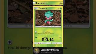 TOP RARE CARD FOMANTIS POKEMON vstaruniverse pokemon tcgshorts pokemonvstar pokemongo pokémon [upl. by Greenstein]