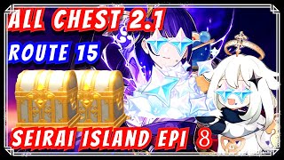 ALL CHEST 21 ROUTE 15  Seirai Island ALL DONE  INAZUMA LOCATIONS  GENSHIN IMPACT  Epi 8 [upl. by Steve286]