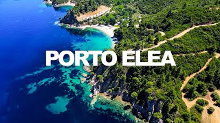 SITHONIA Chalkidiki GREECE  Porto Elea Camping amp Bungalows  Aerial Drone Video in 4K HDR [upl. by Etnuahc]