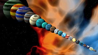 Planet Size Comparison 12  Planet Size Comparison 2023 [upl. by Anawit]