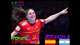 Balonmano España vs Argentina Resumen en español del Torneo Internacional de España [upl. by Roane]