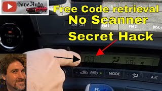 How to get Climate control Air conditioning amp Heater trouble codes from Toyota Prius no scan tool [upl. by Aiela]