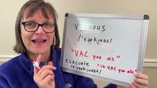 How to Pronounce Vacuous [upl. by Haduhey]