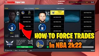 Still Works How To Force Trades In NBA 2K23 Next Gen My League  NBA 2k Tutorial [upl. by Hayyim443]