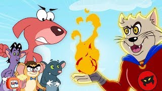 RatATat Doggy Don VsCat Man Full Movie  Popcorn Toonz l Childrens Animation and Cartoon Movies [upl. by Akimert600]