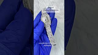 Original Sterling Silver Luxury Jewelled Watch High Quality Cubic Zirconia Diamond Work watch [upl. by Ahsirhcal]