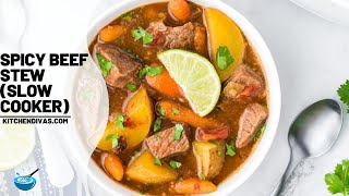 Spicy Beef Stew in Your Slow Cooker [upl. by Ana]