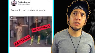 Qual a FUNÇÃO do MACRÓFAGO  EXPLICANDO MEMES DE BIOLOGIA 2 [upl. by Townsend895]