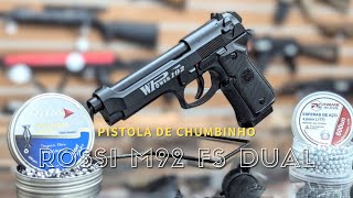 Pistola de Chumbinho M92 FS Rossi Dual Ammo Co2 Blowback [upl. by Nwadahs]