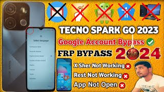 Tecno BF7 Frp Bypass Android 12  Tecno Spark Go 2023 FRP Bypass  New Trick 2024 [upl. by Oates]