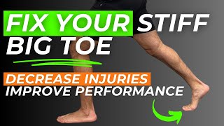 Stiff Big Toe and Running  Big Toe Joint Exercises and Strengthening [upl. by Sahcnip]