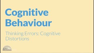 CBT What Are Cognitive Distortions [upl. by Kemp281]