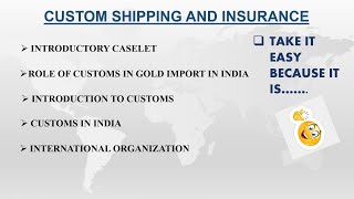 CUSTOM SHIPPING AND INSURANCE [upl. by Gladwin]