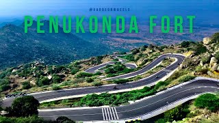 Penukonda Fort  One day trip from Bengaluru  Best Curves for Bikers  Drone shot  KTM390Adventure [upl. by Raasch582]