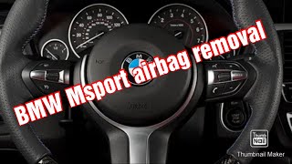 BMW F30 F32 Msport airbag removal [upl. by Schild]