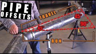 How to Fit 45 Degree OFFSETS   PIPEFITTING [upl. by Ayikahs]