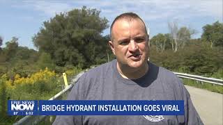 Bridge Hydrant Installation Goes Viral [upl. by Rambow]