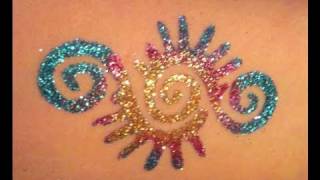 How to Do Glitter Tattoos Tutorial [upl. by Dalohcin]