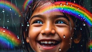 Raindrops amp Rainbows Song For Kids kids kidsvideo music kidssongs kidslearning newmusic [upl. by Trixy]