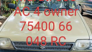 Maruti 800 AC fourth owner RC current for sales location gobi 75400 66048 petrol [upl. by Solracesoj]