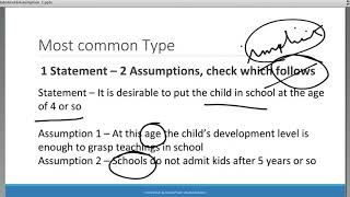 Statement and Assumption Conclusion [upl. by Siffre654]