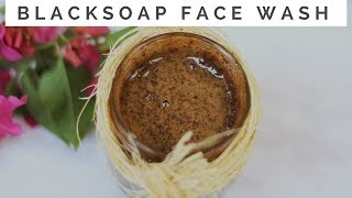 DIY BLACK SOAP FACE WASH [upl. by Annam]