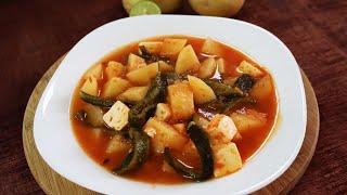 Como hacer sopa de papa con queso y chiles poblanos que sin duda queda delicioso 😱🥔🧀 [upl. by Stephani]