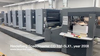 5color Heidelberg Speedmaster CD 1025LX1 year 2008  offset printing machine [upl. by Oly]