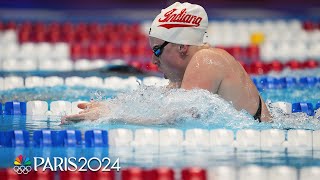 Lilly King finishes second to Kate Douglass in 200m breaststroke gets engaged  NBC Sports [upl. by Wallas]