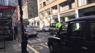 Expensive car gets keyed in London [upl. by Ardnwahsal]