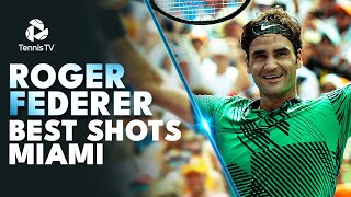 Roger Federer The Most Stunning Shots From Miami 🪄 [upl. by Akinajnat172]