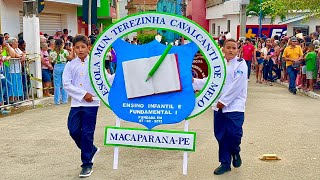 Desfile Cívico da Escola Municipal Terezinha Cavalcanti de Macaparana [upl. by Dnalyr]