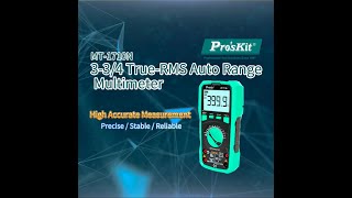 ProsKit 334 TrueRMS Auto Range Multimeter MT1710N 寶工 RMS Multimeter NCV ​​LED 10mF [upl. by Niatsirt]