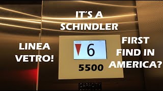 TOTALLY RARE Schindler 5500 Linea Vetro Elevator  727 West Madison Parking Garage in Chicago IL [upl. by Quick320]