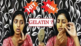 Trying Gelatin Face Mask For The First Time  DIY Peel Off [upl. by Herc]