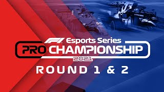 2021 F1 Esports Pro Championship Rounds 12 [upl. by Lorenzo]