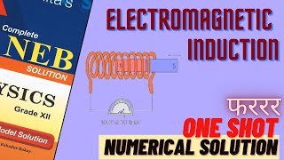 Electromagnetic Induction ONE SHOT Numerical Solution for NEB Students [upl. by Nylatsyrk]