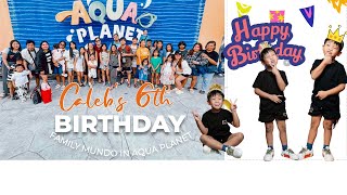 CALEBS 6TH BDAY IN AQUAPLANET  Family Mundo Vlogs [upl. by Sayer]