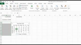 Easily insert and edit dates in Excel with the Popup Calendar [upl. by Auqinet]