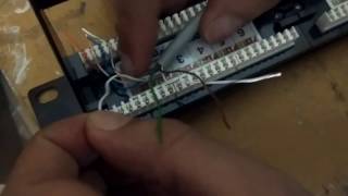 How to Punch Down a 24 Port Cat6 Patch panel 2022 [upl. by Ecniuq157]